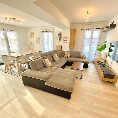Appartement Le Prestige Terrasse-Cocon Familial Cosy, Billard & Jacuzzi Avec Vue Sur Paris à Le Blanc-Mesnil Extérieur photo